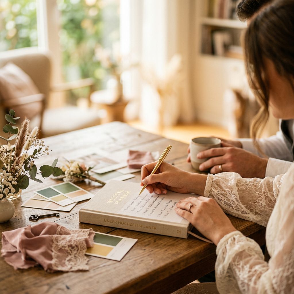 12 Monate Hochzeitsplanung: Dein stilvoller Zeitplan