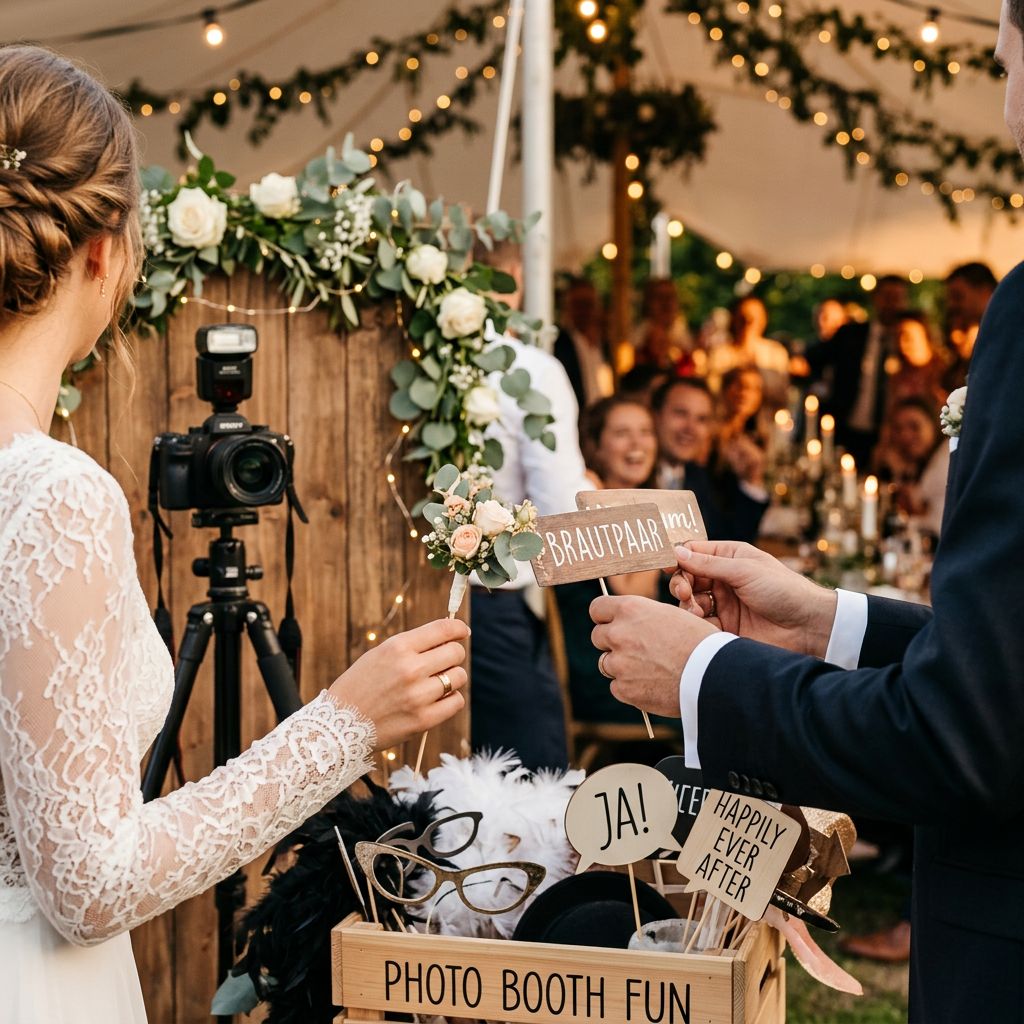 Photo Booth Hochzeit: Mieten, DIY & Ideen für 2026