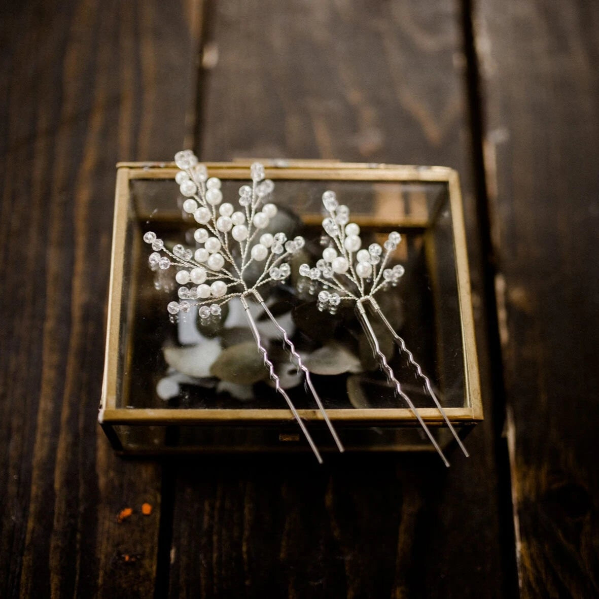 Haarnadeln Braut Silber