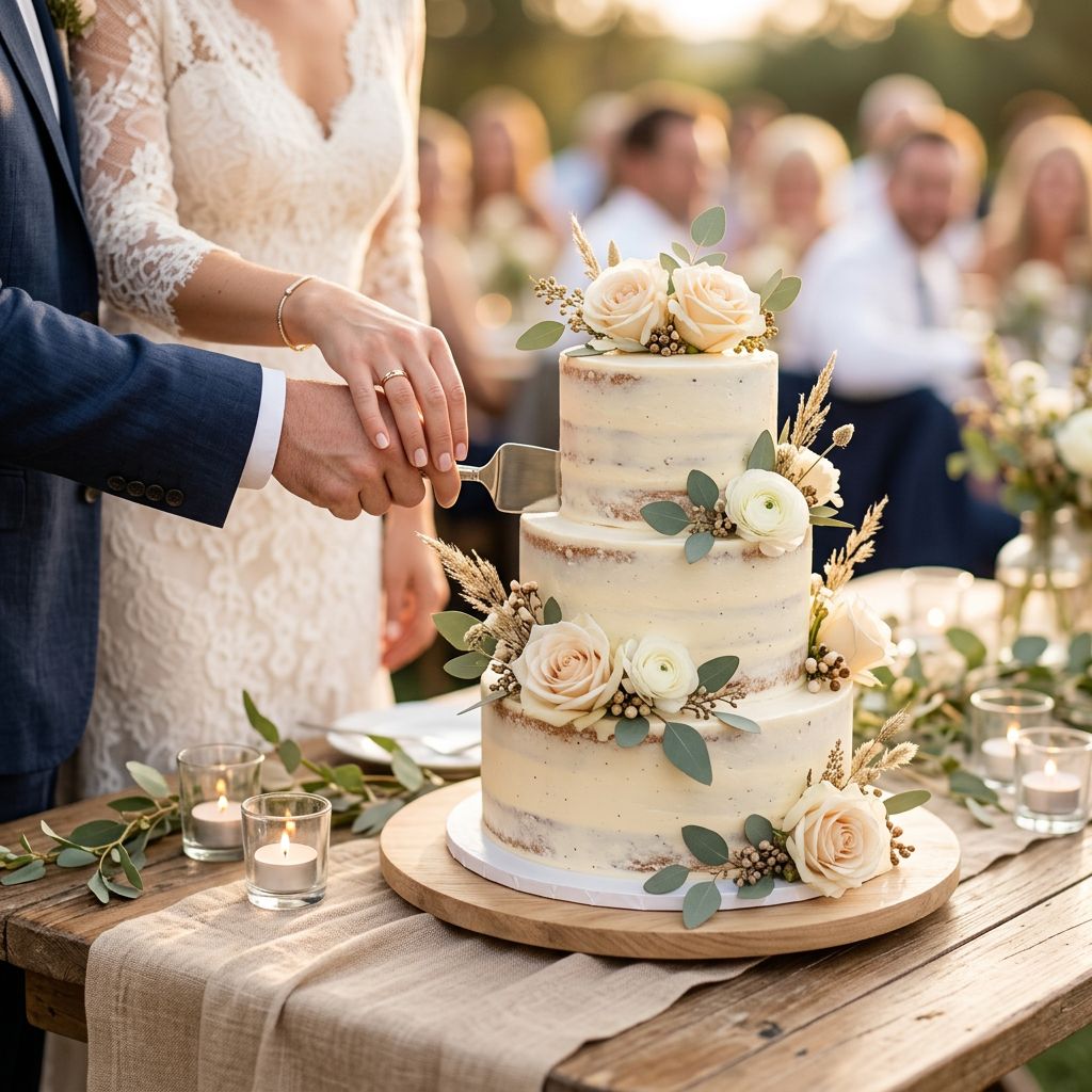 Hochzeitstorten-Trends 2026 – natürliche Eleganz & Stil