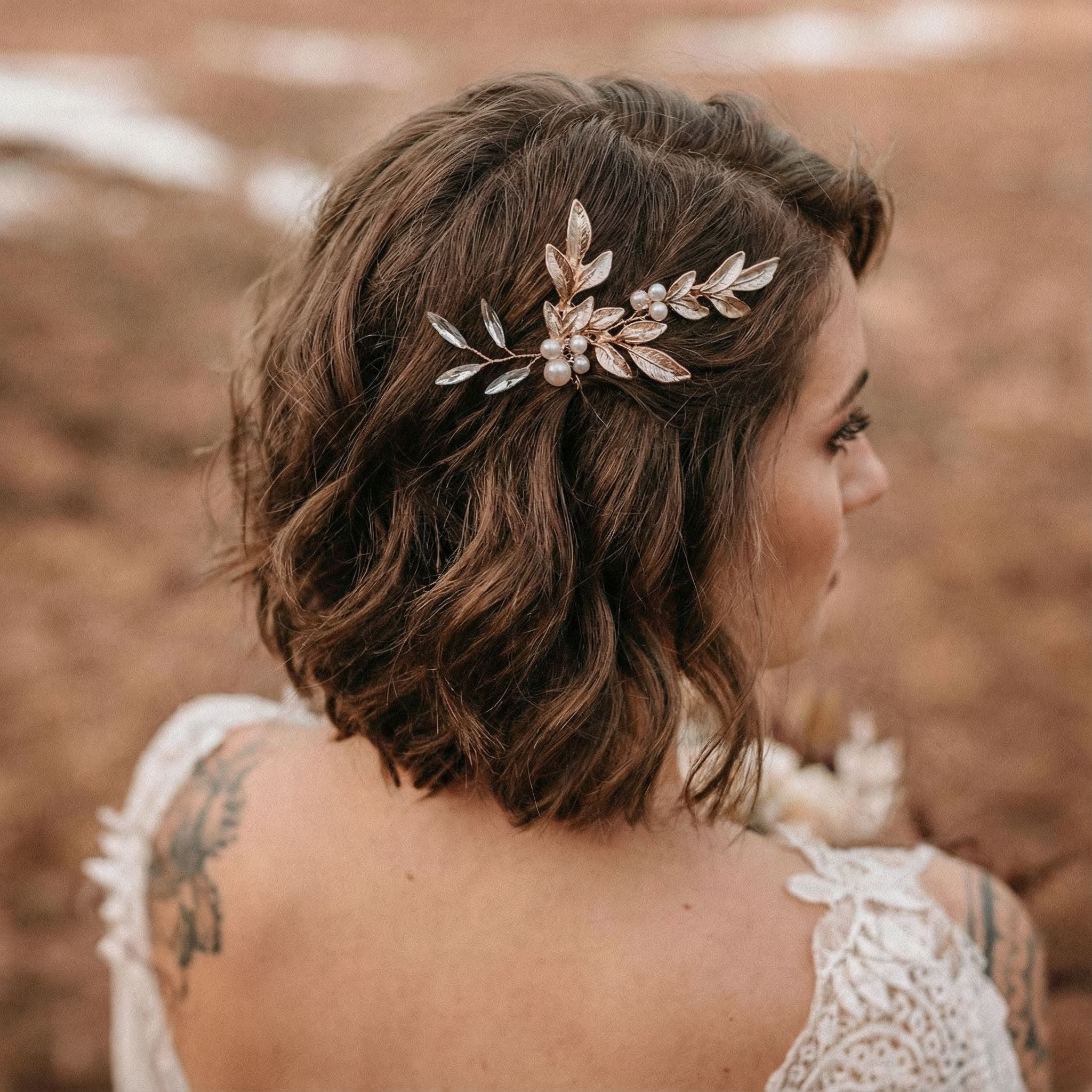 brautfrisur kurze haare locken