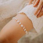 Braut Strumpfband Perlen
